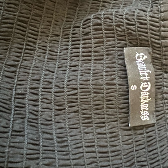 Vintage Ruffle Dress w/ Hi-Lo Hem Goth Steampunk Dress, Black, Size Small, NWOT - Picture 14 of 16